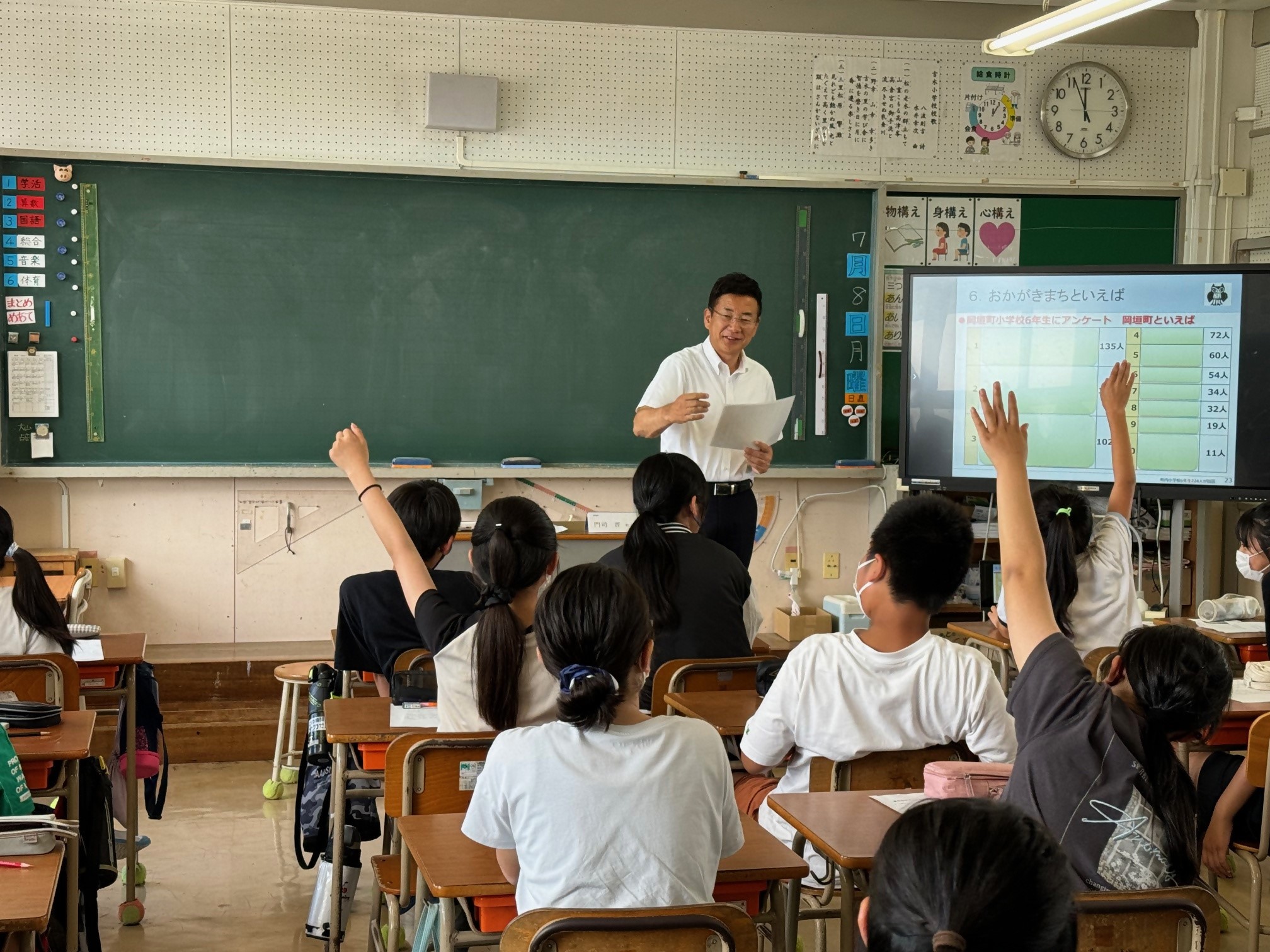 町長給食会（吉木小学校）1